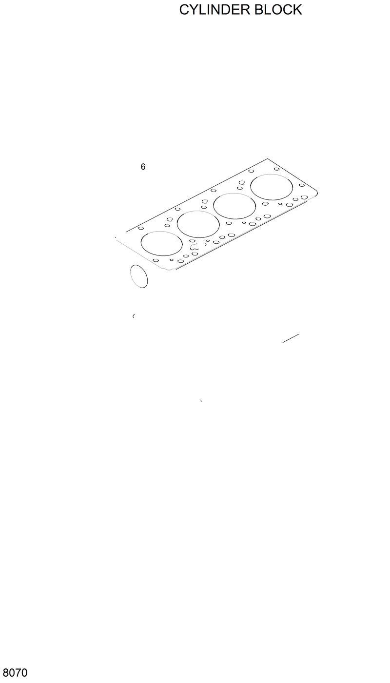 Схема запчастей Hyundai H80 - CYLINDER BLOCK 