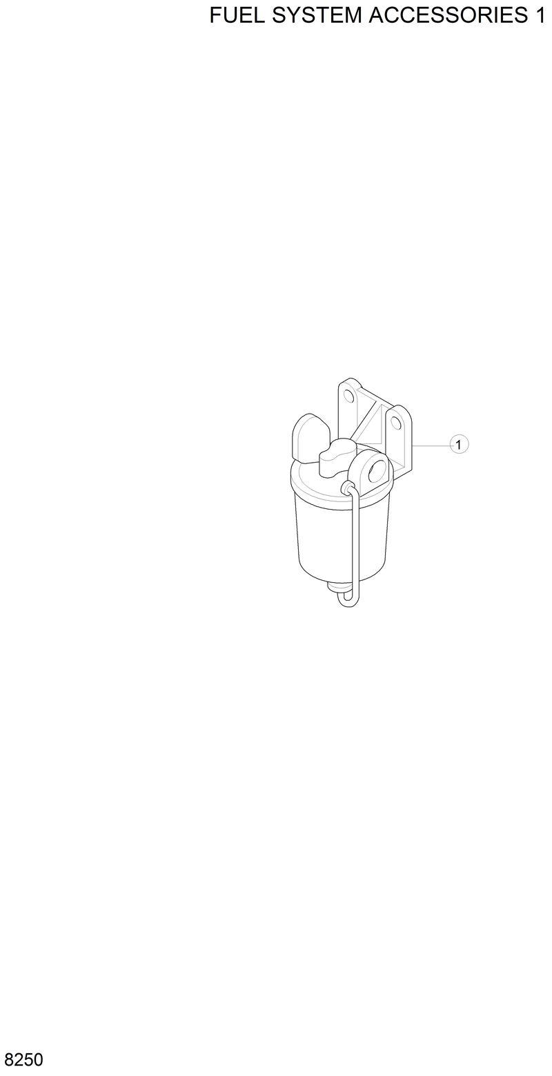 Схема запчастей Hyundai H80 - FUEL SYSTEM ACCESSORIES 1 