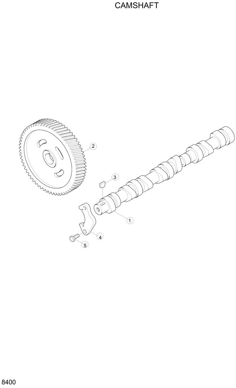 Схема запчастей Hyundai H80 - CAMSHAFT 