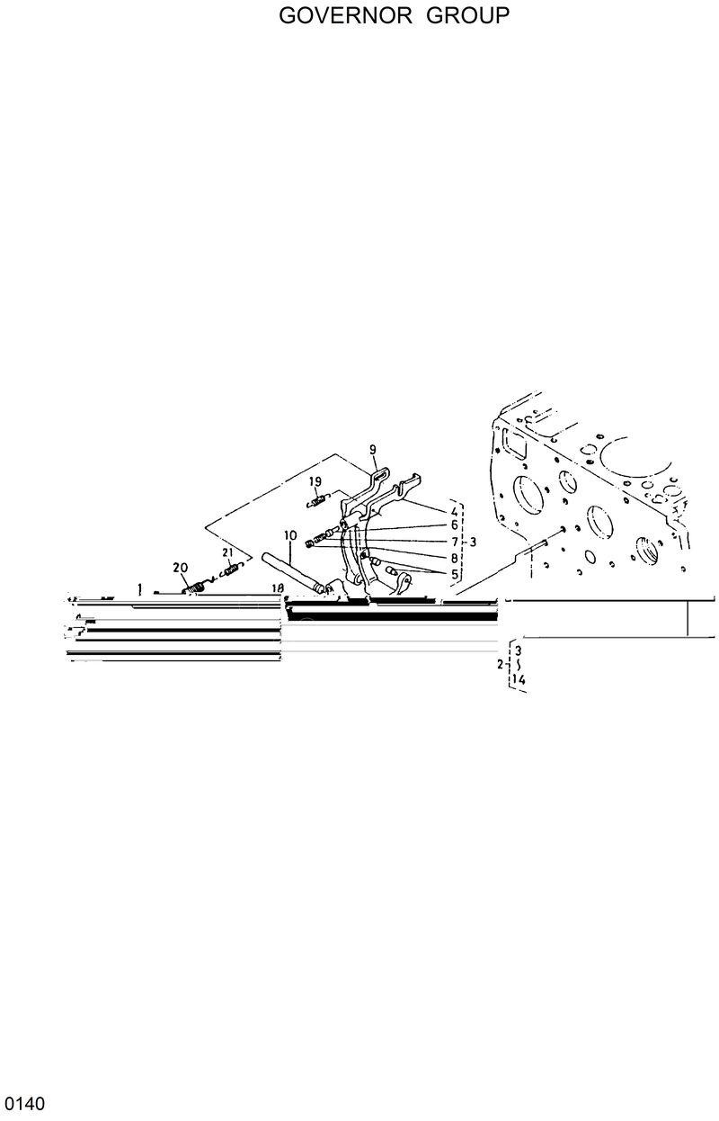 Схема запчастей Hyundai HSL600 - GOVERNOR GROUP 