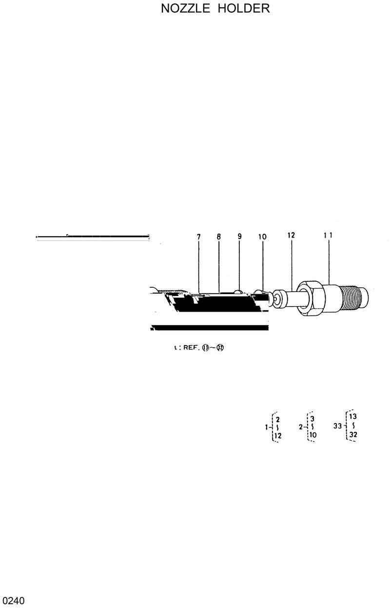 Схема запчастей Hyundai HSL600 - NOZZLE HOLDER 