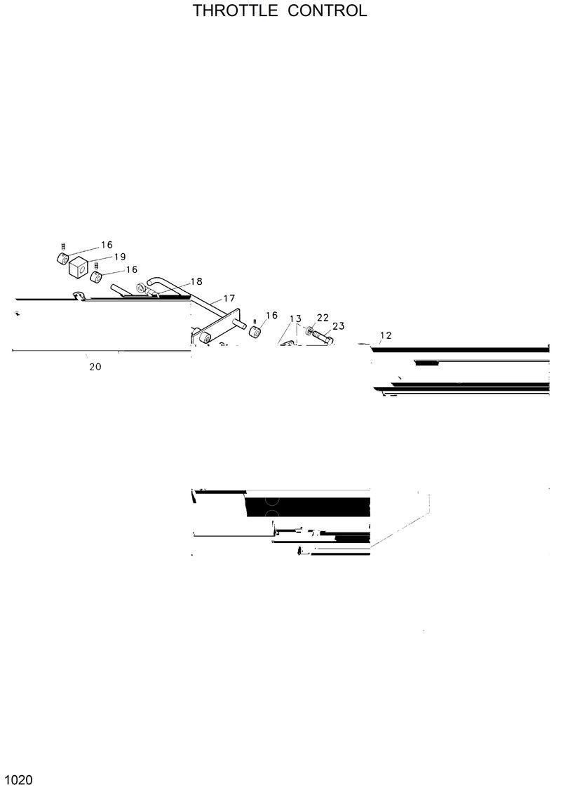 Схема запчастей Hyundai HSL600 - THROTTLE CONTROL 