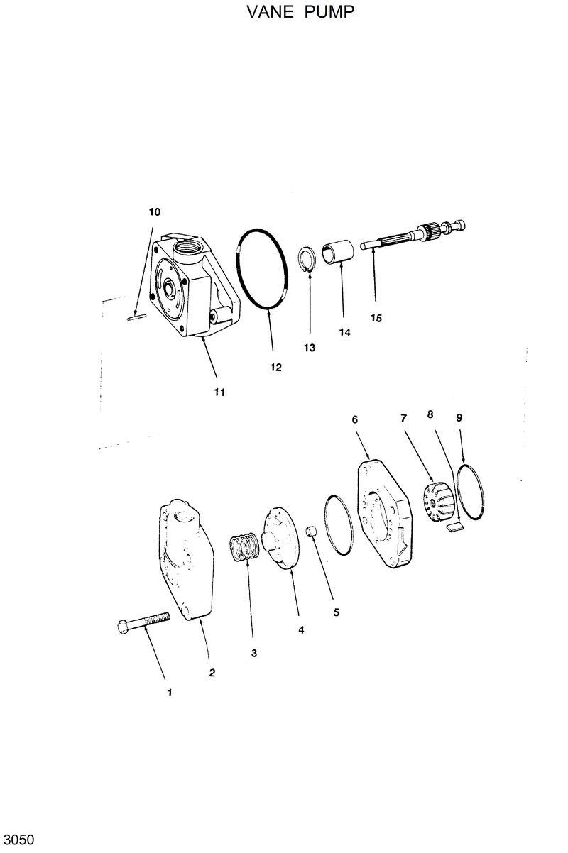 Схема запчастей Hyundai HSL600 - VANE PUMP 