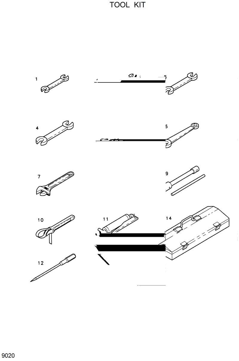 Схема запчастей Hyundai HSL600 - TOOL KIT 