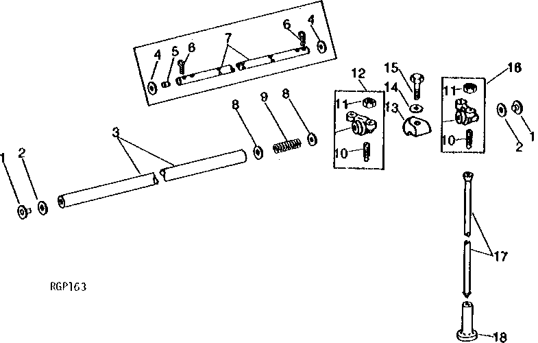 Схема запчастей John Deere 90 - 6 - ROCKER ARMS, SHAFT AND PUSH RODS 10 - ENGINE