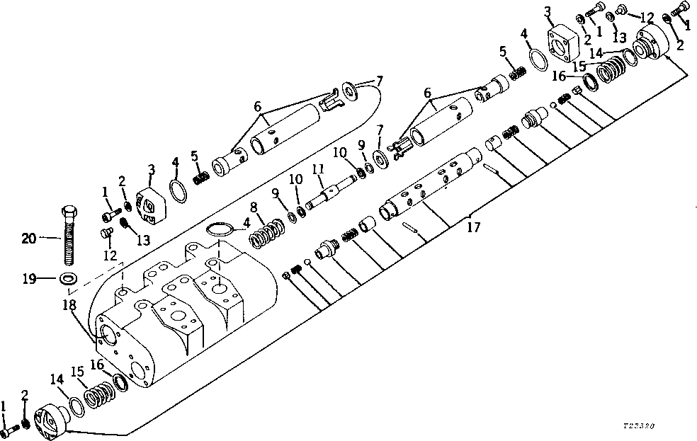 Схема запчастей John Deere 90 - 9 - MOTOR BRAKE VALVE 45 - TRACK AND PLANETARY DRIVE