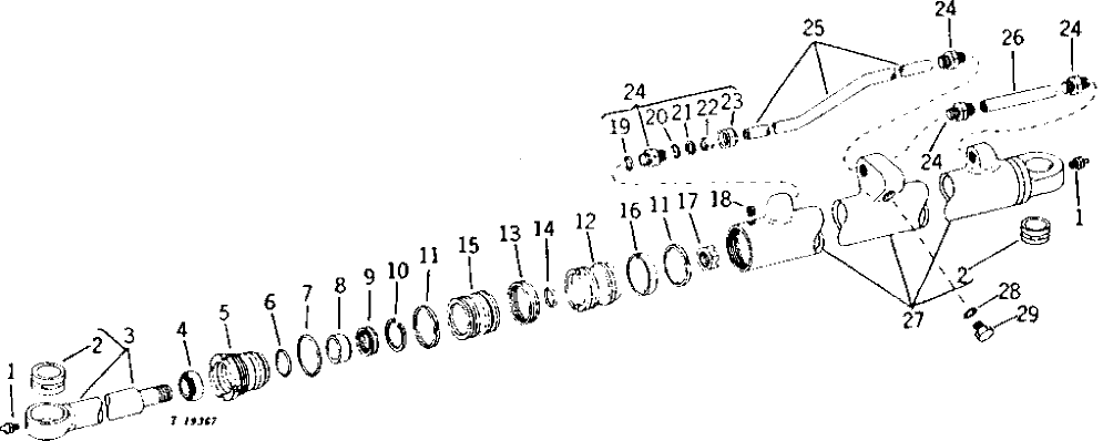 Схема запчастей John Deere 90 - 2 - BOOM CYLINDER 65 - BOOM, DIPPERSTICK, BUCKETS AND CYLINDERS