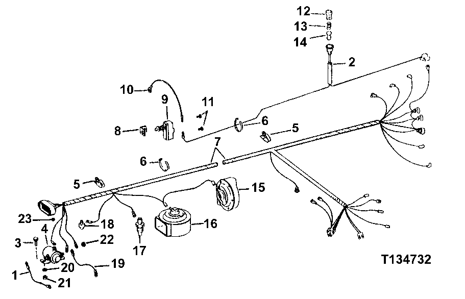 Схема запчастей John Deere 90 - 4 - CAB WIRING SYSTEM 80 - INSTRUMENTS, SWITCHES, GAUGES AND WIRING