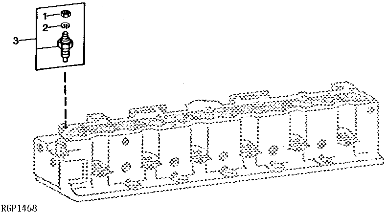 Схема запчастей John Deere 90B - 24 - COOLANT TEMPERATURE SENDER 10 - ENGINE