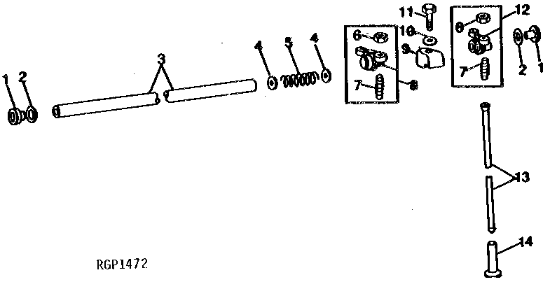 Схема запчастей John Deere 90B - 26 - ROCKER ARMS, SHAFT AND PUSH RODS 10 - ENGINE