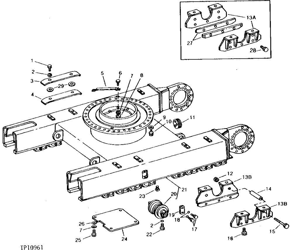 Схема запчастей John Deere 90B - 4 - UNDERCARRIAGE 40 - MAIN FRAME AND UNDERCARRIAGE