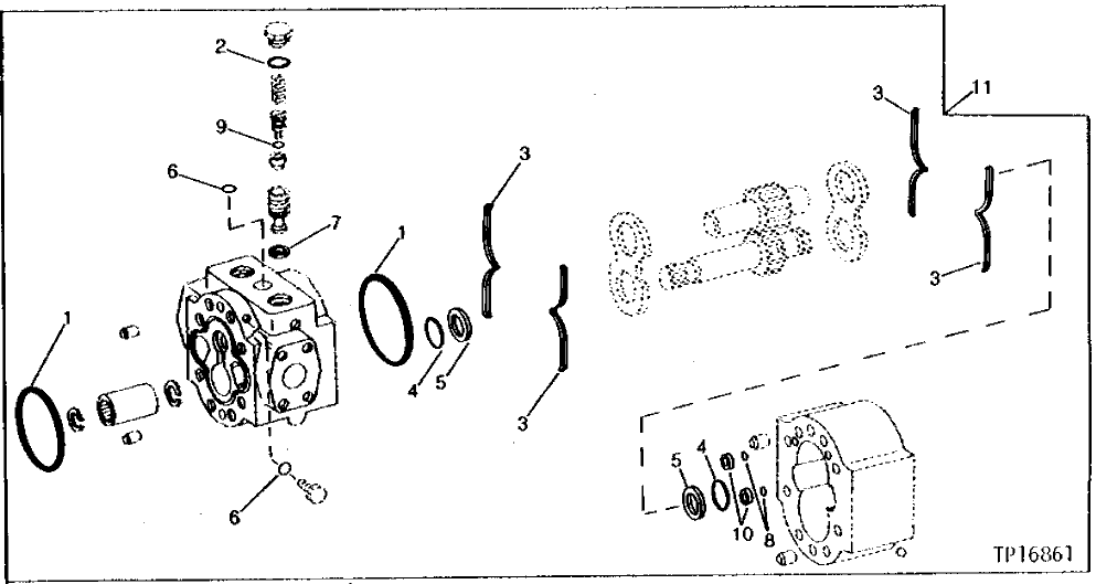 Схема запчастей John Deere 90B - 20 - TRACK DRIVE MOTOR 45 - TRACK AND PLANETARY DRIVE