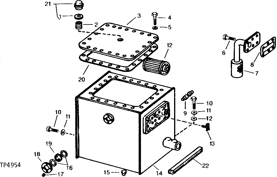 Схема запчастей John Deere 90B - 30 - OIL RESERVOIR 60 - HYDRAULIC SYSTEM