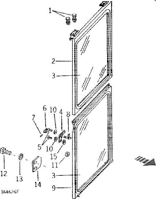Схема запчастей John Deere 90B - 8 - CAB WINDSHIELD 75 - CAB