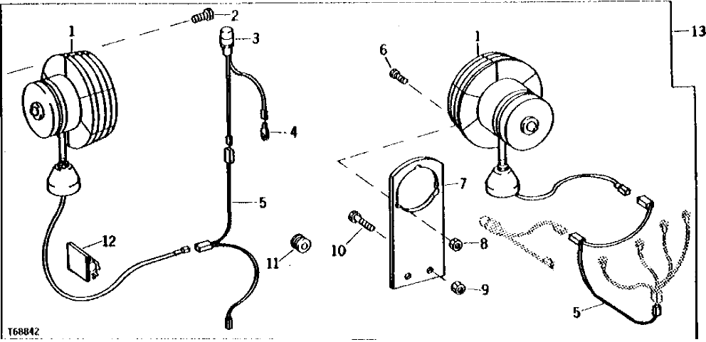Схема запчастей John Deere 90B - 14 - CAB CIRCULATING FAN INSTALLATION 75 - CAB