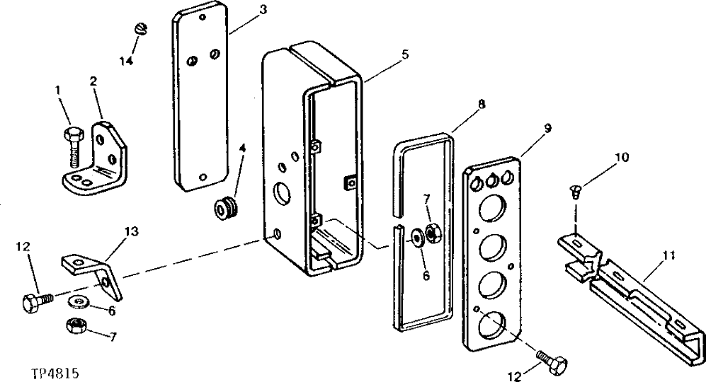 Схема запчастей John Deere 90B - 1 - GAUGE CONSOLE 80 - INSTRUMENTS, SWITCHES, GAUGES AND WIRING