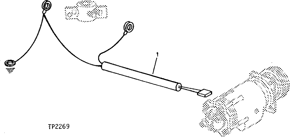 Схема запчастей John Deere 90B - 17 - AIR CONDITIONING COMPRESSOR HARNESS 80 - INSTRUMENTS, SWITCHES, GAUGES AND WIRING