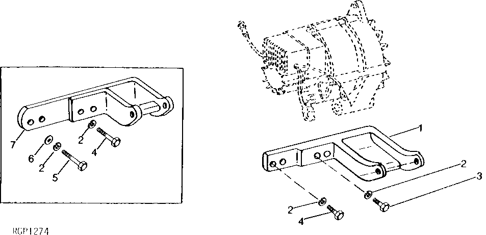 Схема запчастей John Deere 90B - 4 - ALTERNATOR BRACKETS 85 - ALTERNATOR, STARTING MOTOR, REGULATOR AND BATTERIES