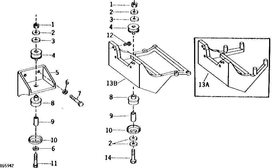 Схема запчастей John Deere 90 - 1 - ENGINE MOUNTS 540 - ENGINE AUXILIARY SYSTEMS 5