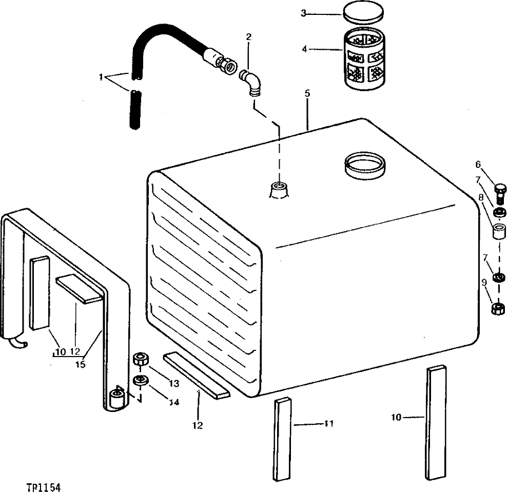 Схема запчастей John Deere 90 - 2 - FUEL TANK 560 - ENGINE AUXILIARY SYSTEMS 5