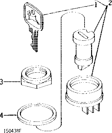 Схема запчастей John Deere 90 - 7 - IGNITION SWITCH 1674 - ELECTRICAL SYSTEMS 16