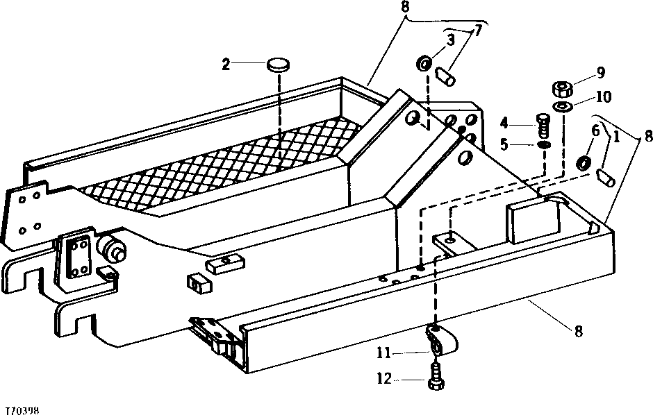 Схема запчастей John Deere 90 - 1 - MAIN FRAME 1740 - FRAME, CHASSIS, OR SUPPORTING STRUCTURE 17