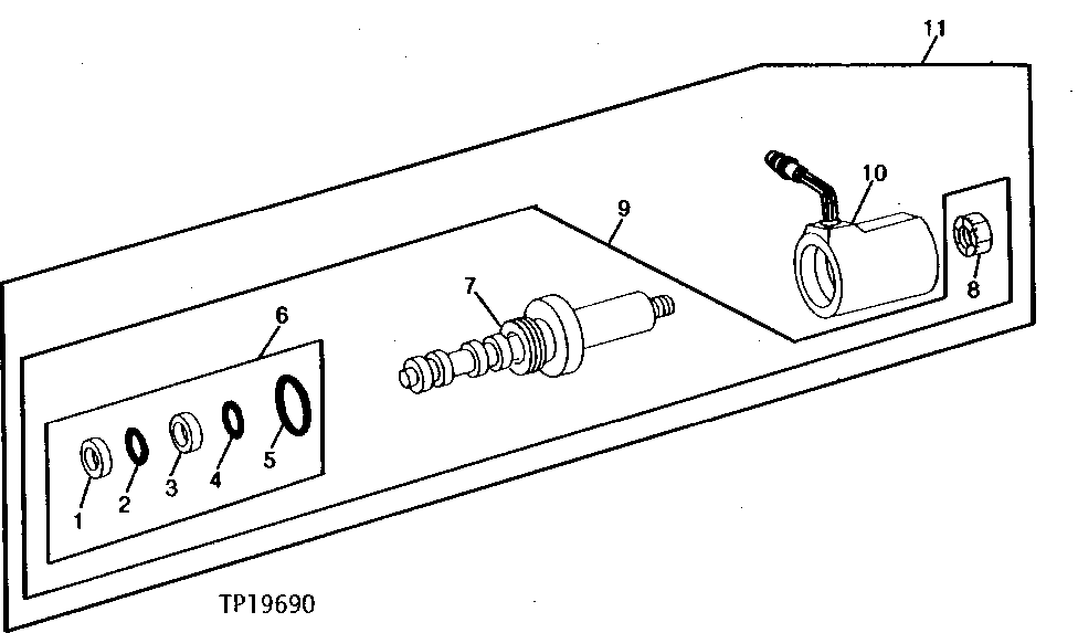 Схема запчастей John Deere 90 - 23 - REPLACEMENT SOLENOID VALVE 260 - AXLES AND SUSPENSION SYSTEMS 2