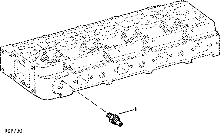 Схема запчастей John Deere 90 - 8 - ENGINE TEMPERATURE SWITCH 1676 - ELECTRICAL SYSTEMS 16