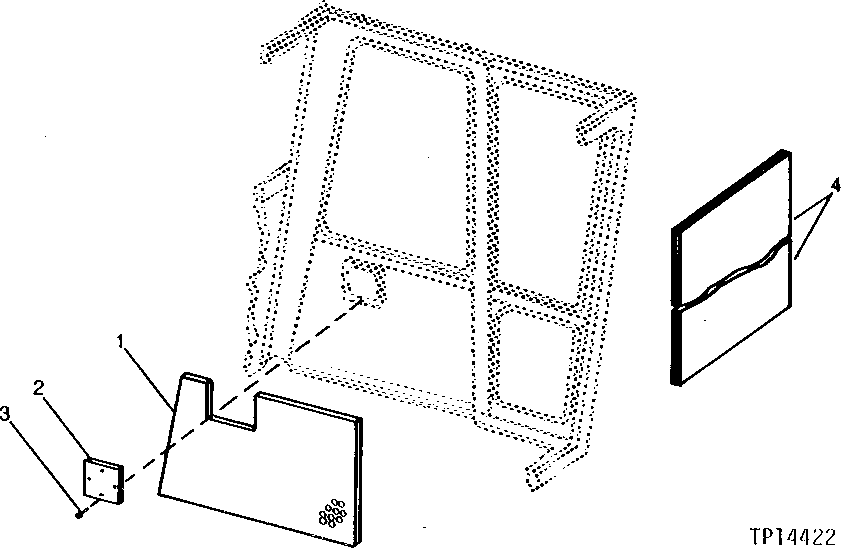 Схема запчастей John Deere 90 - 3 - PIN PLATE 1810 - OPERATORS STATION 18
