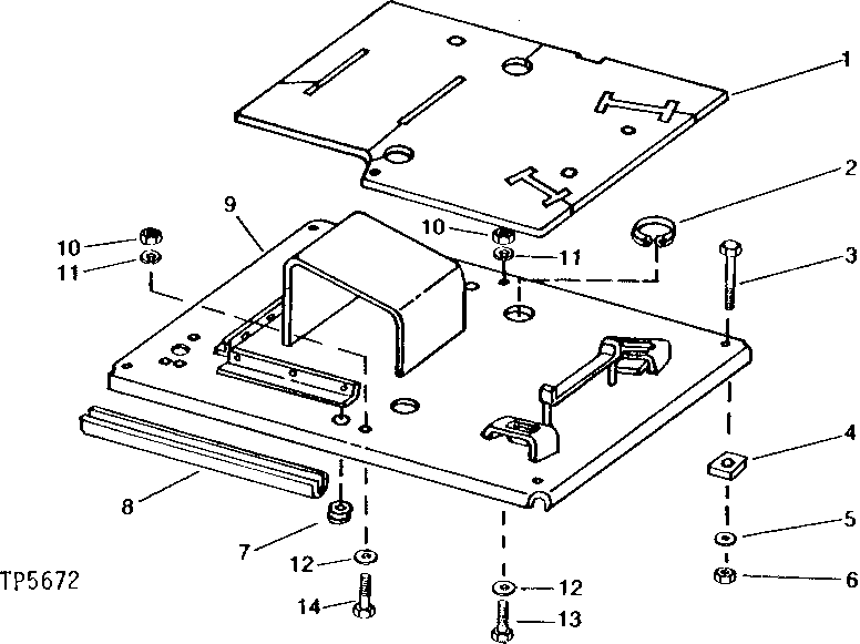 Схема запчастей John Deere 90 - 8 - PLATFORM AND FLOOR MAT 1810 - OPERATORS STATION 18