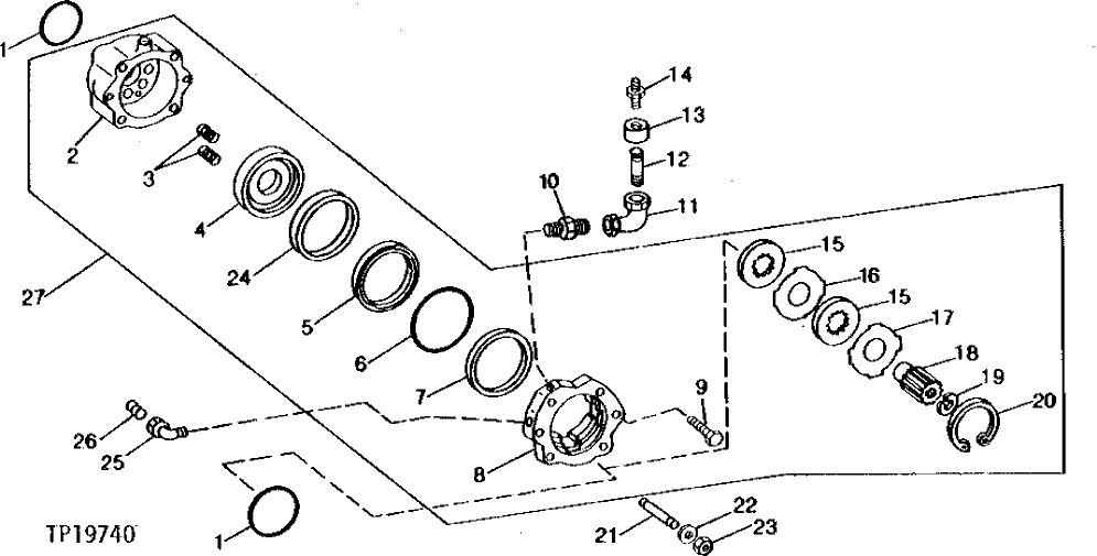 Схема запчастей John Deere 90 - 2 - SWING LOCK 4311 - SWING, ROTATION OR PIVOTING SYSTEM 43