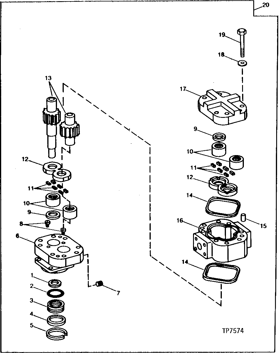 Схема запчастей John Deere 90A - 3A - REAR SWING MOTOR 4360 - SWING, ROTATION OR PIVOTING SYSTEM 43