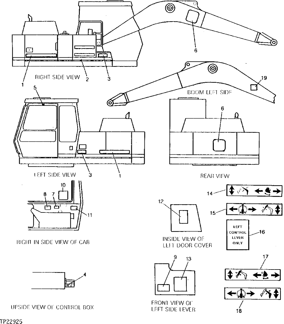 Схема запчастей John Deere 90 - 2 - NAME PLATE AND LABELS 1320 - MISCELLANEOUS VEHICLE 13