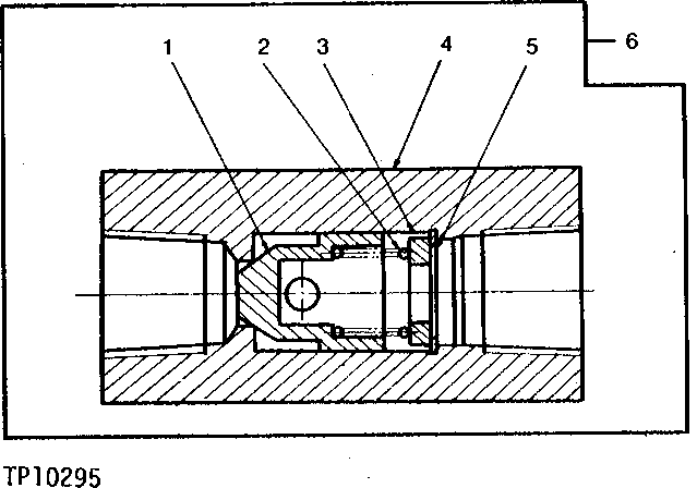 Схема запчастей John Deere 90 - 1 - MAIN CONTROL VALVE RETURN CHECK VALVE 3360 - EXCAVATOR 33