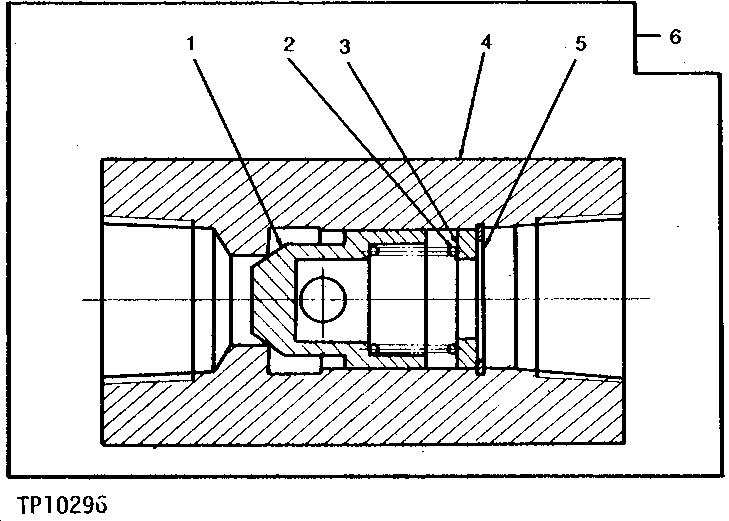 Схема запчастей John Deere 90 - 2 - MAIN CONTROL VALVE RETURN CHECK VALVE 3360 - EXCAVATOR 33