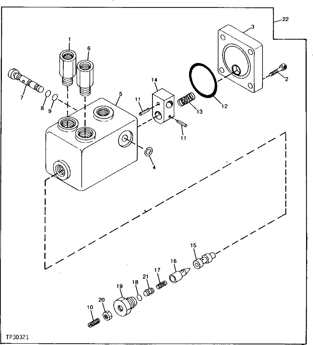 Схема запчастей John Deere 90 - 6 - MAIN CONTROL VALVE CONTROLLER 3360 - EXCAVATOR 33