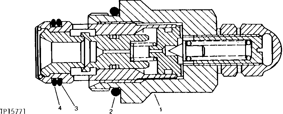 Схема запчастей John Deere 90 - 25 - SYSTEM RELIEF VALVE 3360 - EXCAVATOR 33