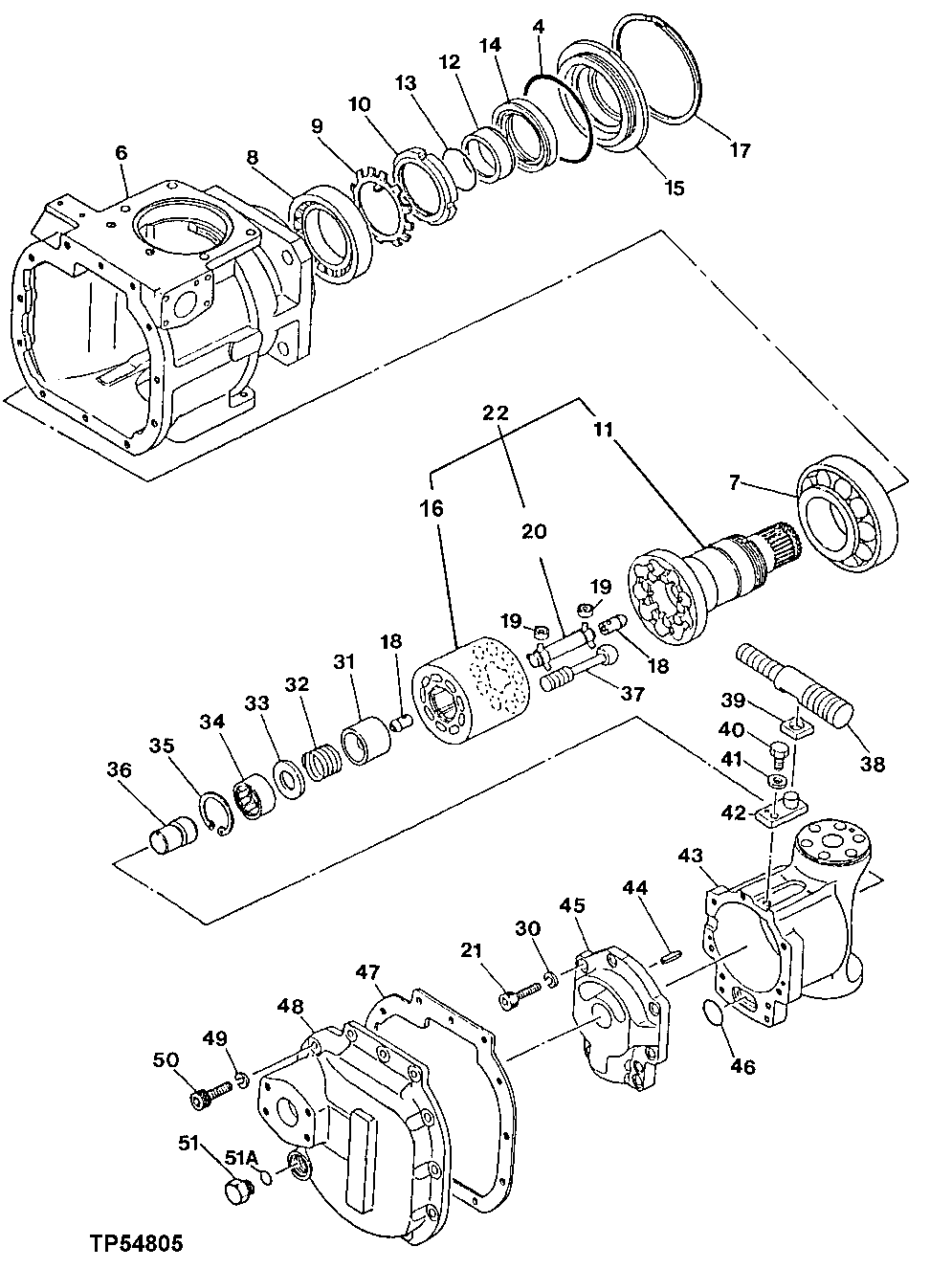 Схема запчастей John Deere 90 - 14 - MAIN HYDRAULIC PUMP 2160 - MAIN HYDRAULIC SYSTEM 21