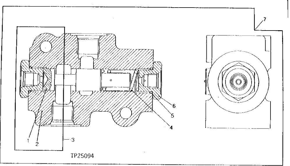 Схема запчастей John Deere 90 - 21 - FLOW COMBINER VALVE 2160 - MAIN HYDRAULIC SYSTEM 21