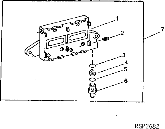 Схема запчастей John Deere 90 - 8 - REPLACEMENT FUEL FILTER BASE KIT 420 - ENGINE 4