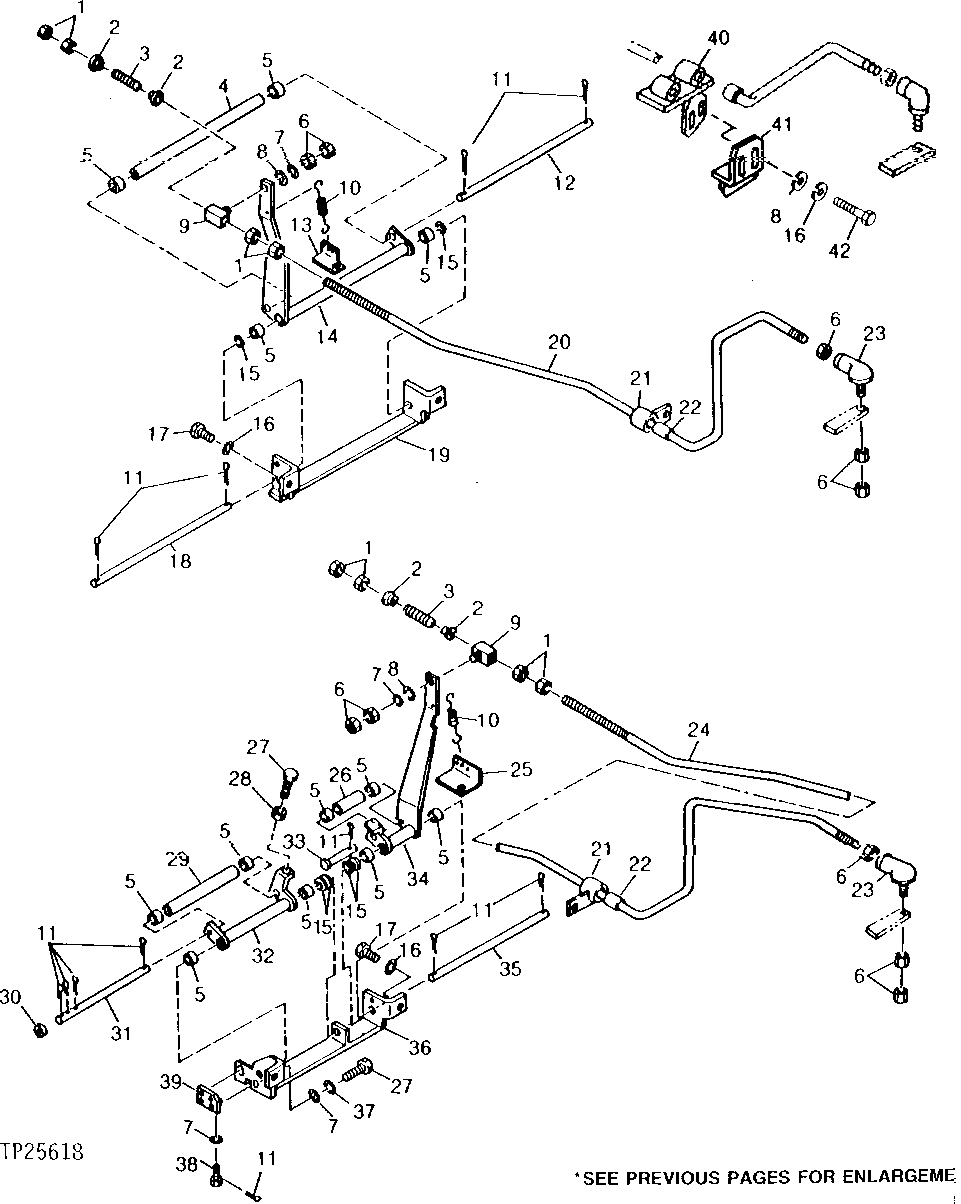 Схема запчастей John Deere 90 - 6 - PUMP CONTROL LEVER 515 - ENGINE AUXILIARY SYSTEMS 5
