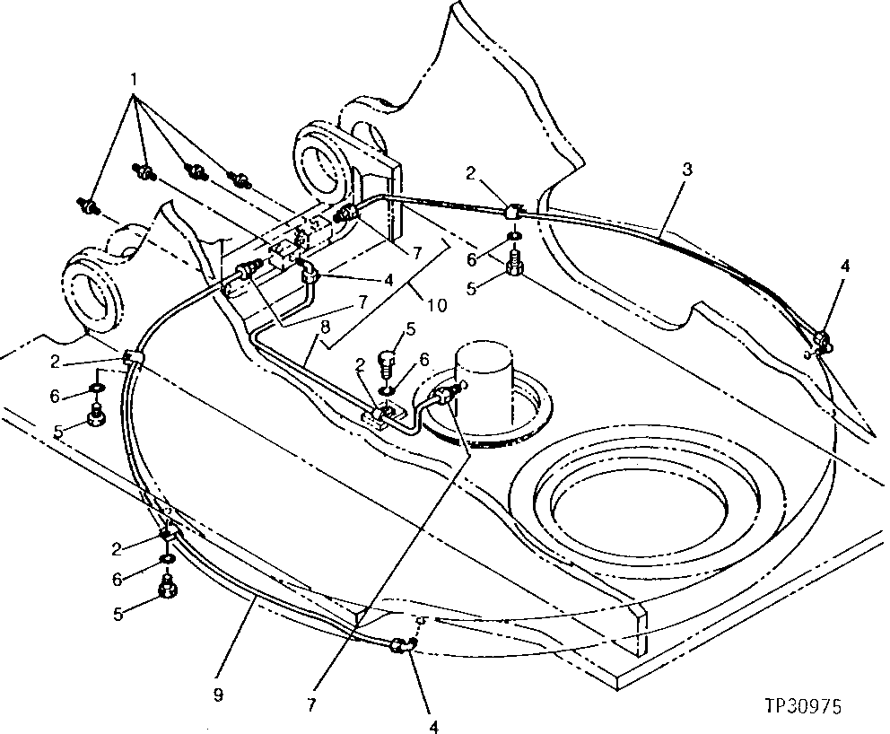 Схема запчастей John Deere 90 - 4 - CENTRAL LUBE LINES 1370 - MISCELLANEOUS VEHICLE 13