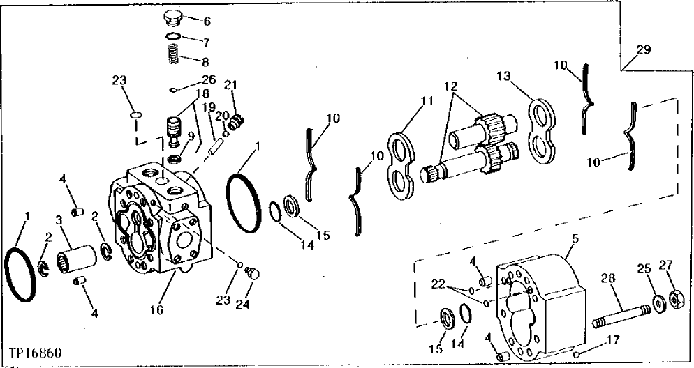 Схема запчастей John Deere 90C - 5A - TRACK DRIVE MOTOR 260 - AXLES AND SUSPENSION SYSTEMS 2