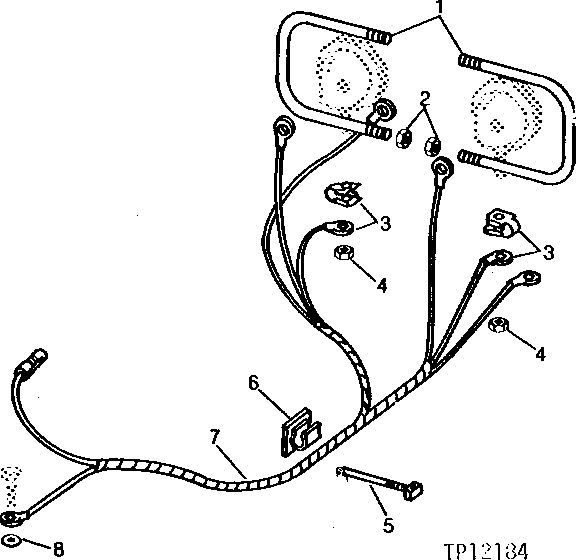 Схема запчастей John Deere 90C - 2 - WORK LIGHT GUARD AND HARNESS 1673 - ELECTRICAL SYSTEMS 16