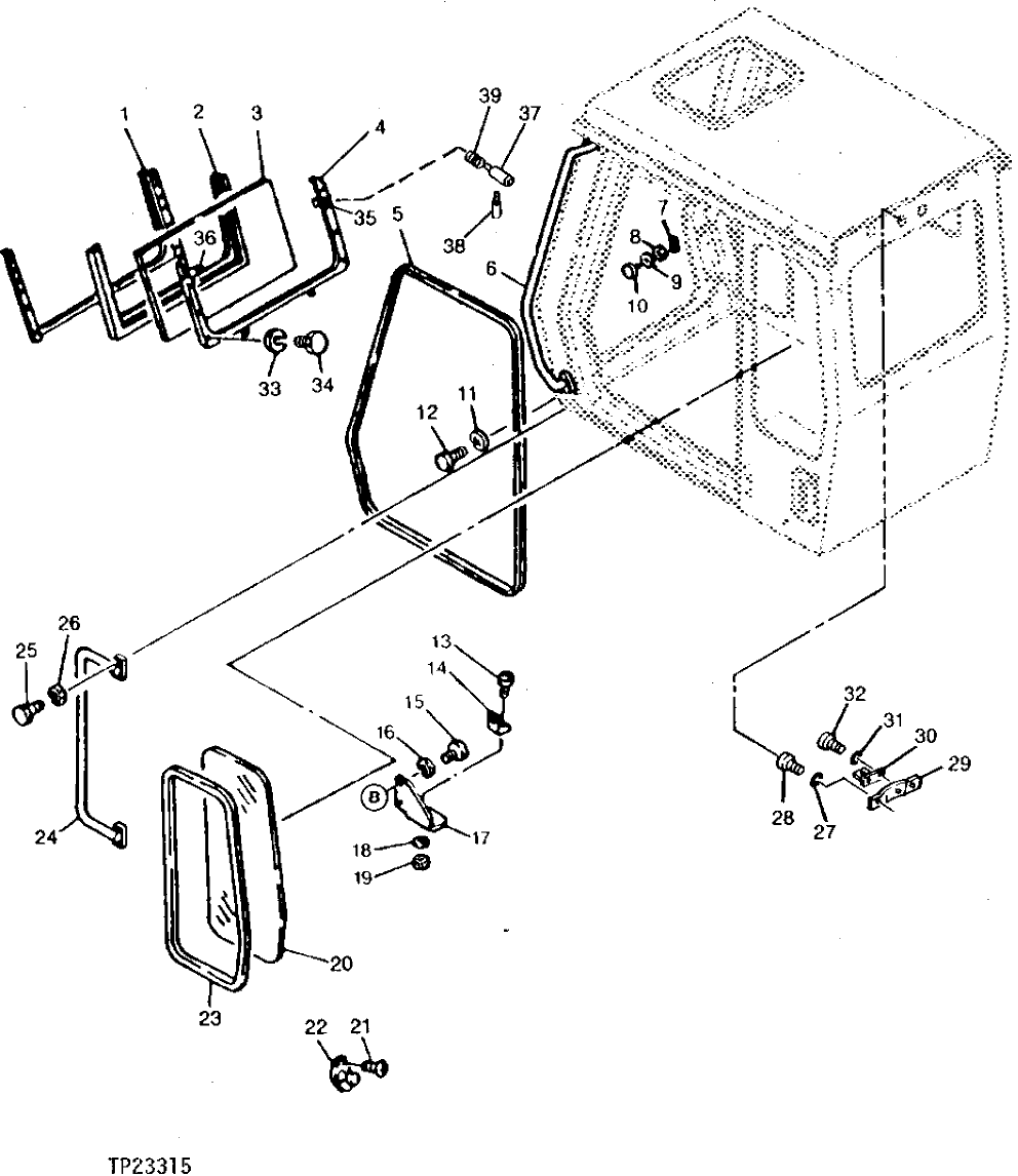 Схема запчастей John Deere 90C - 10 - CAB COMPONENTS 1810 - OPERATORS STATION 18