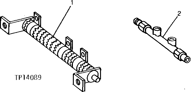 Схема запчастей John Deere 90C - 20 - AIR CONDITIONING RESISTOR AND PRESSURE SENSOR TUBE 1830 - OPERATORS STATION 18