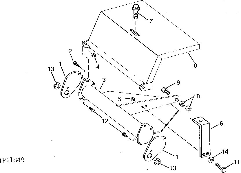 Схема запчастей John Deere 90C - 1 - PROPEL MOTOR SHIELD 1913 - SHEET METAL AND STYLING 19