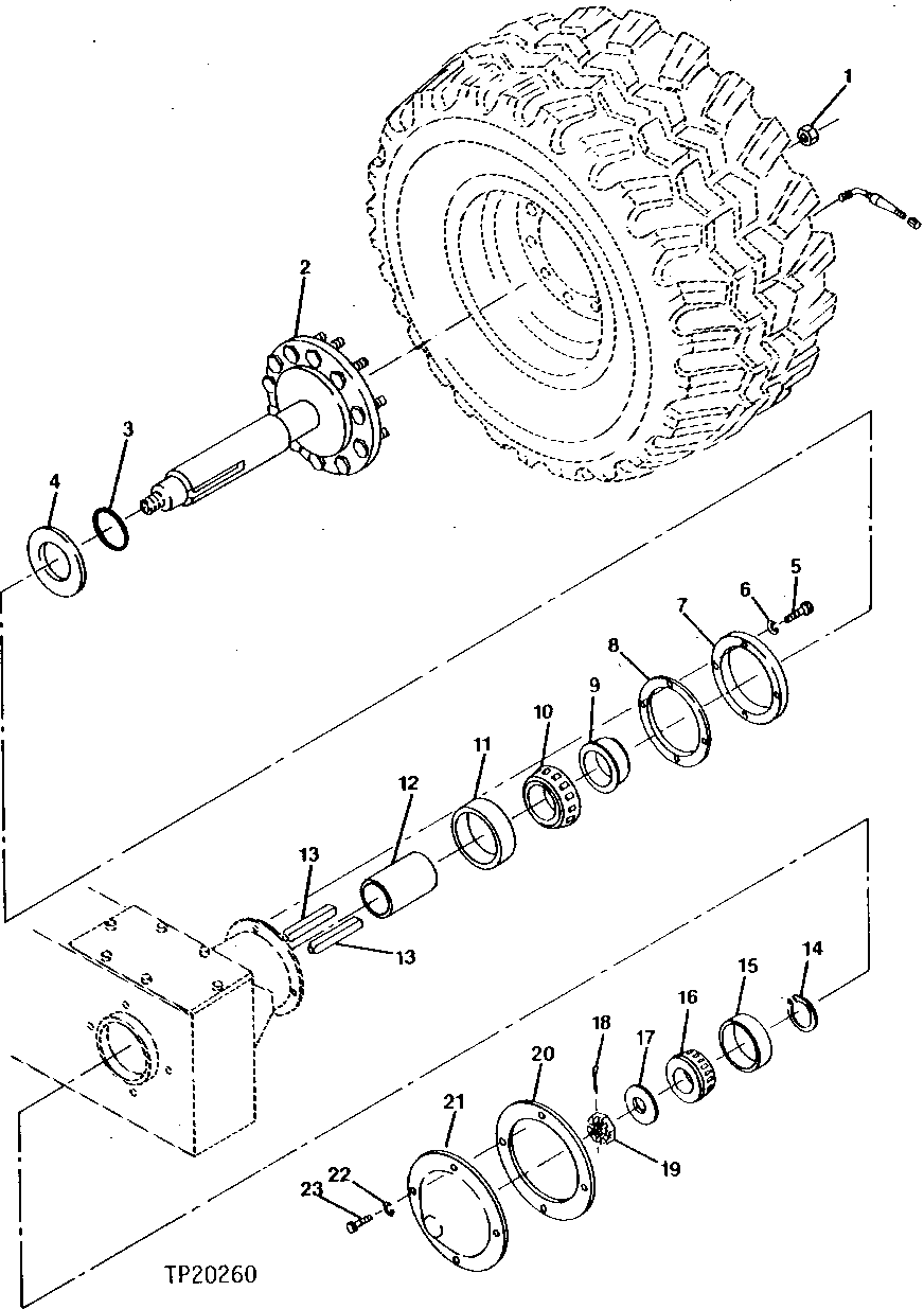 Схема запчастей John Deere 90CR - 10 - AXLE 250 - AXLES AND SUSPENSION SYSTEMS 2