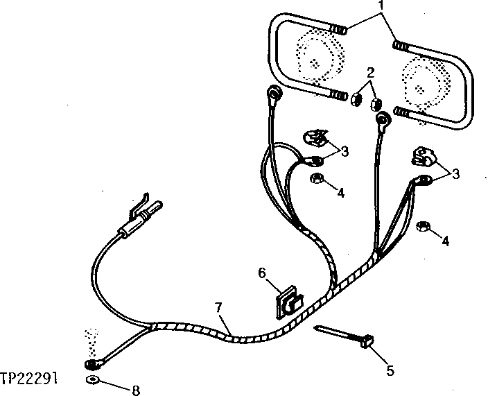 Схема запчастей John Deere 90CR - 2 - WORK LIGHT GUARD AND HARNESS 1673 - ELECTRICAL SYSTEMS 16