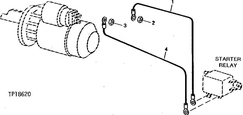 Схема запчастей John Deere 90CR - 8 - STARTING RELAY LEAD 1674 - ELECTRICAL SYSTEMS 16